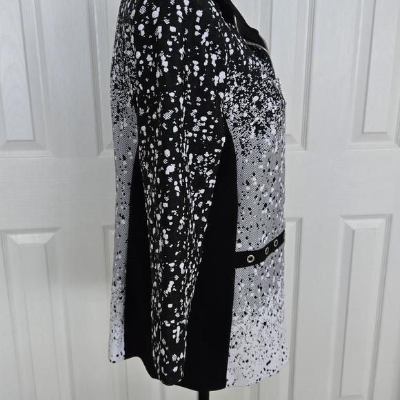 Joseph Ribkoff Black Eyelet Accent Jacket - Picture 4 of 14